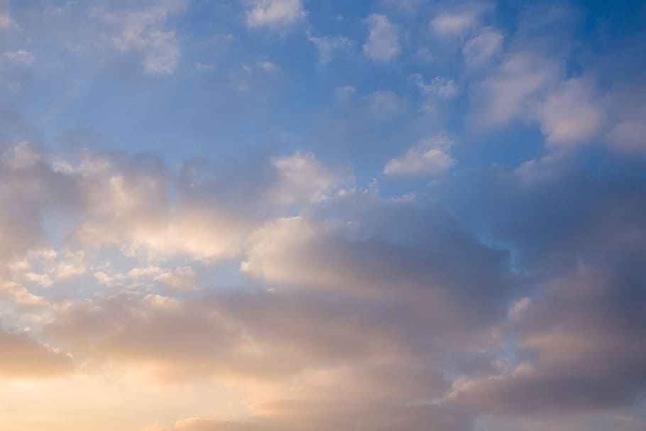 Clouds Blue Sky, nature, weather, cloud - Sky, outdoors, backgrounds HD wallpaper