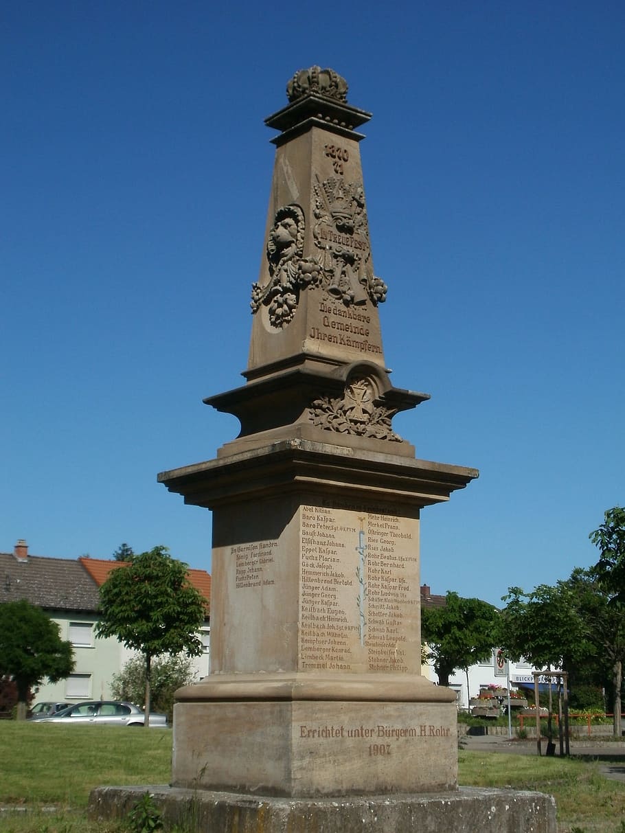 Ketsch, Prussian, War, kriegerdenkmal, memorial, monument, historic