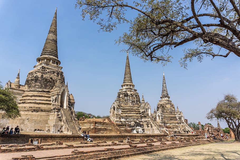 Phra Nakhon Si Ayutthaya, Thailand, world heritage, ancient, temple, HD wallpaper