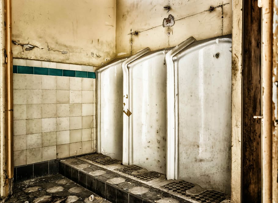 Lost, Toilet, Urinal, lost places, pforphoto, men, pee, wc, HD wallpaper
