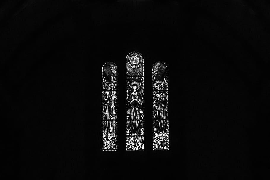 church, azores, são miguel, array, stained glass, glazier HD wallpaper