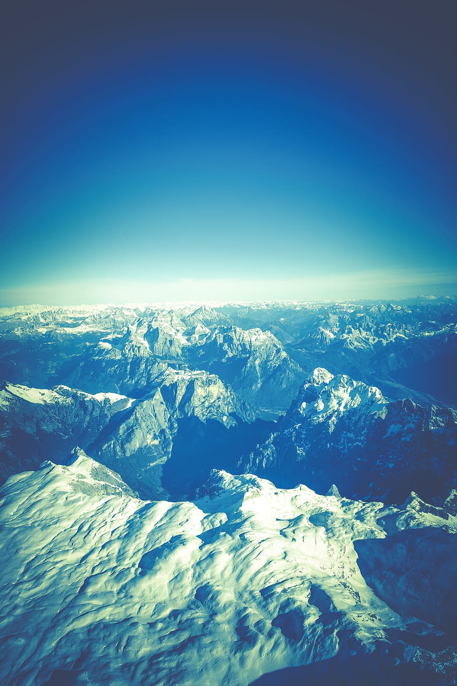 Aerial Photography of Mountain Formations during Daytime, clouds HD wallpaper