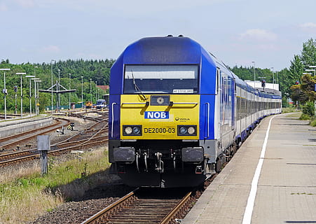 Train Station, Husum, Platform, Gateway, train station husum HD wallpaper