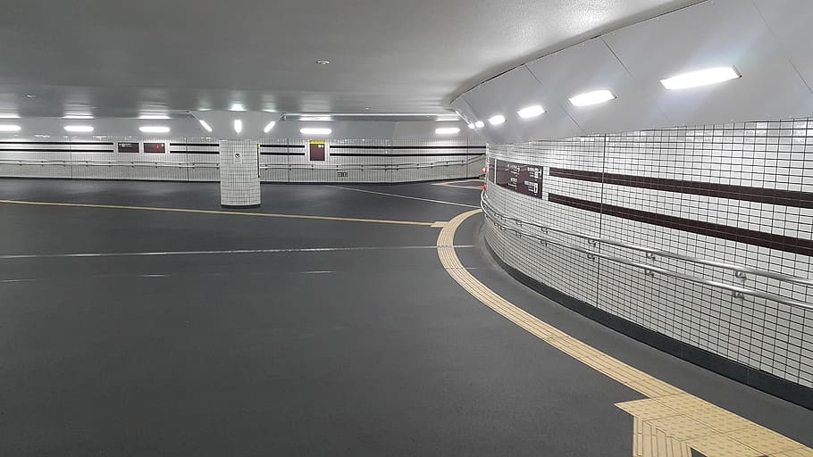 Pedestrian Underpass, Underground, Japan, illuminated, transportation HD wallpaper