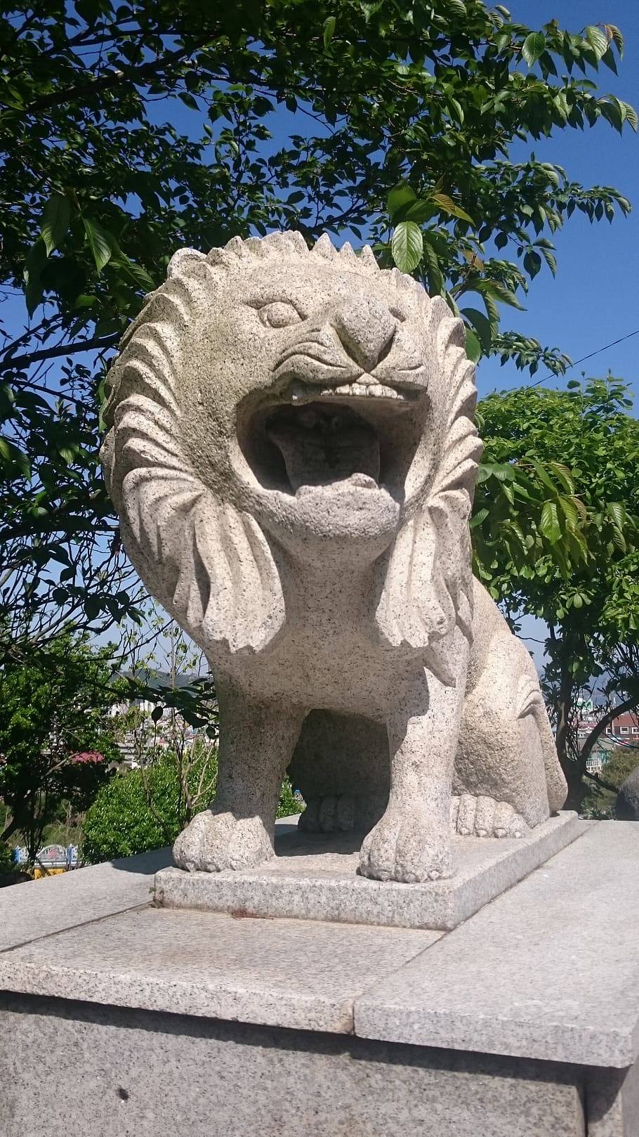 lion, statue, stone, art and craft, sculpture, creativity, no people HD wallpaper