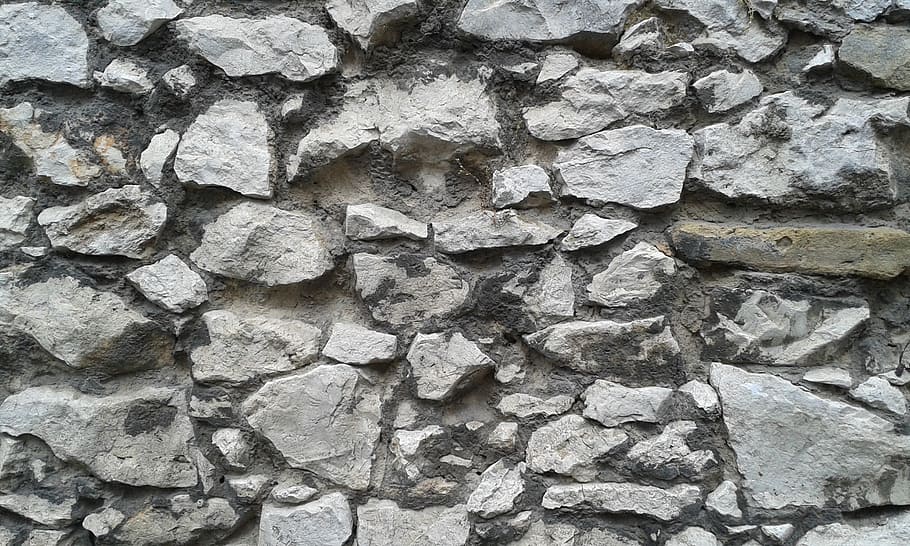 stone wall, solid, backgrounds, full frame, textured, rough HD wallpaper
