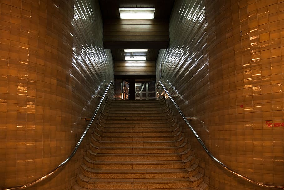 Trap, Tiles, Metro, indoors, blurred motion, illuminated, warehouse HD wallpaper