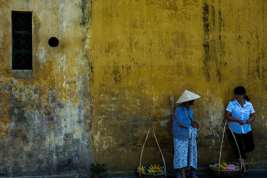 smile of vietnam, woman learning on yellow all, person, seller, HD wallpaper