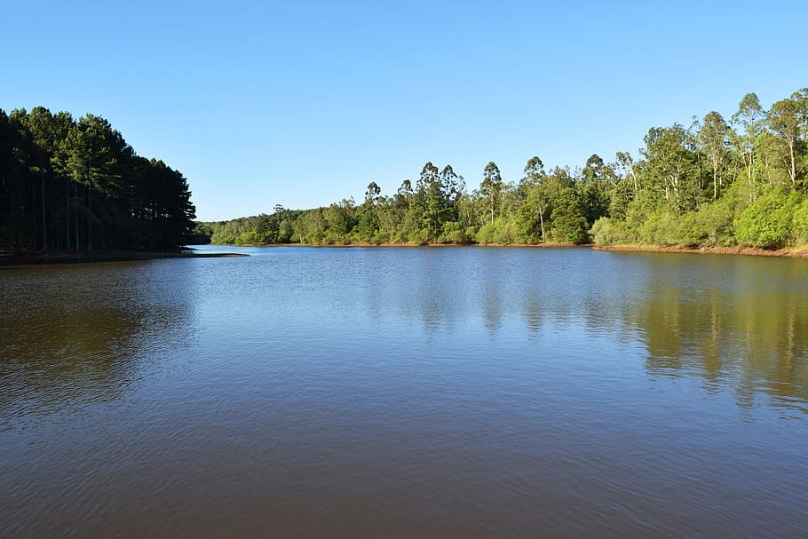 landscape, reflection, nature, tree, water, plant, scenics - nature HD wallpaper