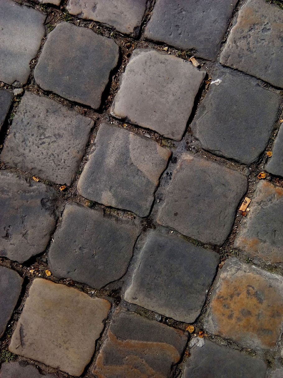 texture, design, pattern, surface, stone, alley, walk, gray HD wallpaper