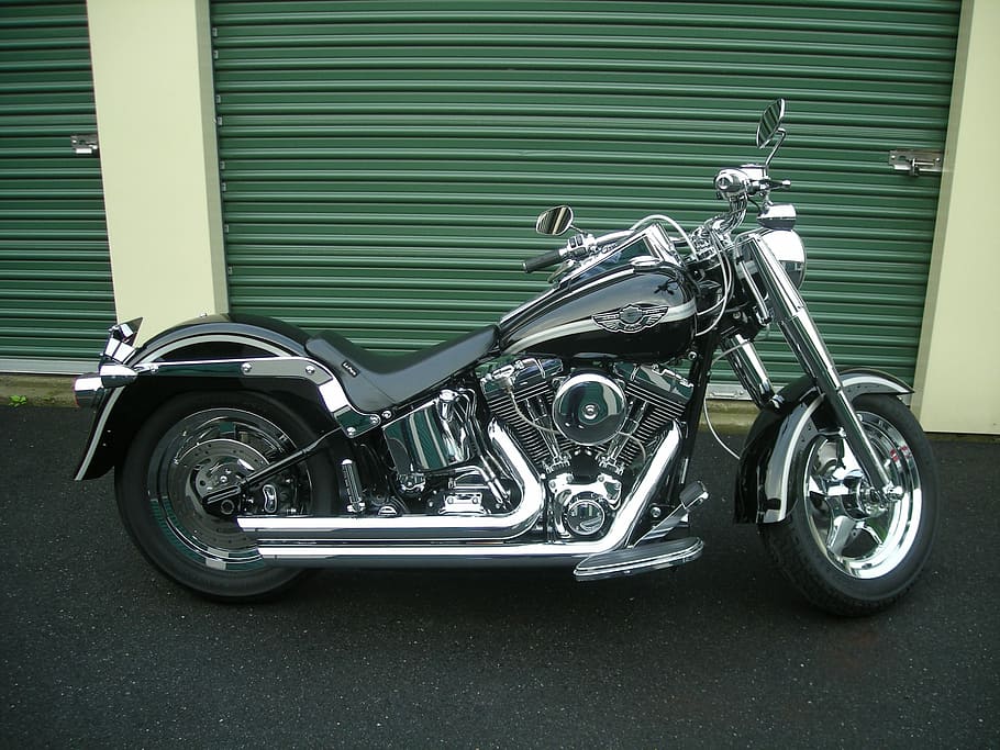 Harley, Fat Boy, Motorcycle, chrome, transportation, land Vehicle HD wallpaper