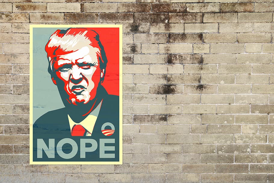 Donald Trump poster, president, usa, politics, republican, election, HD wallpaper