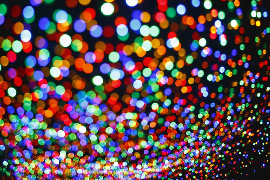 multicolored bokeh photo, photography of blur lights, dots, colour HD wallpaper