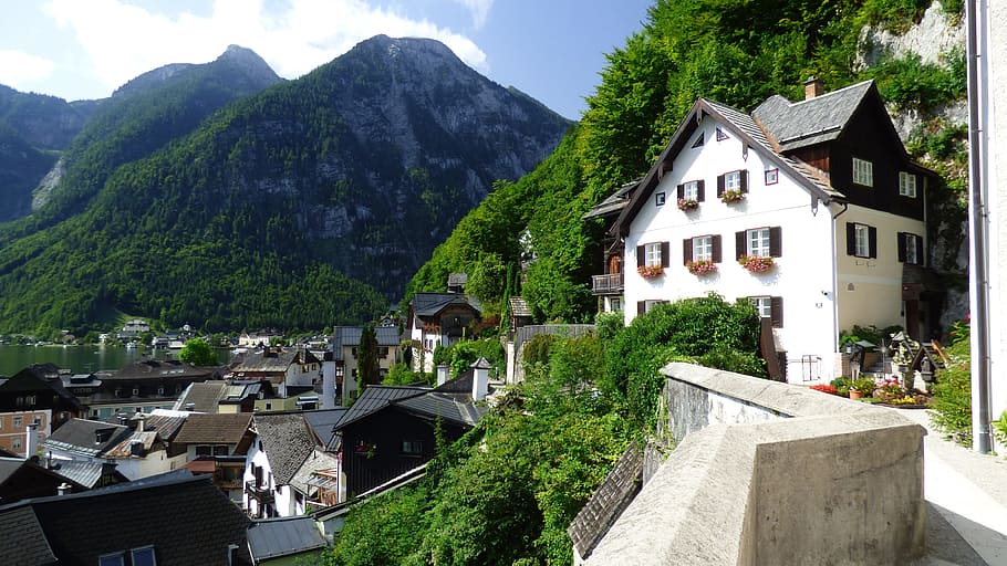 hallstatt, austria, alps, alpine, architecture, mountain, built structure HD wallpaper