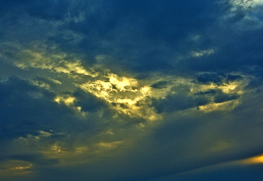 clouds, cloudy, heaven, sky, nebula, sunset, twilight, cloud - sky HD wallpaper