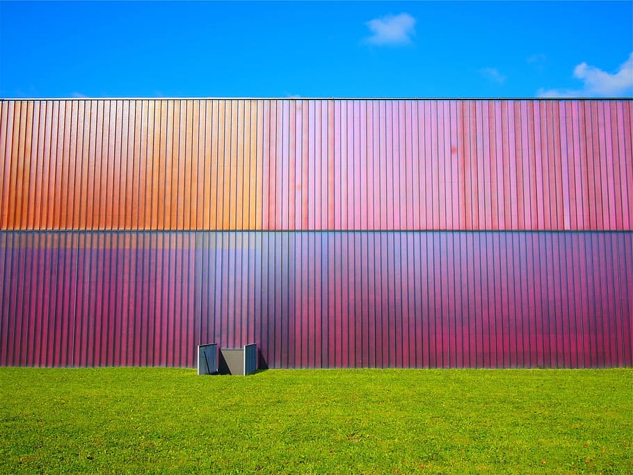 multicolored fence during daytime, wall, siding, colors, colours HD wallpaper