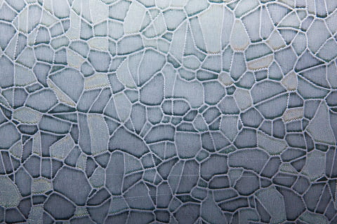 gray and blue stone wall, steel, non rusting, surface, structure HD wallpaper