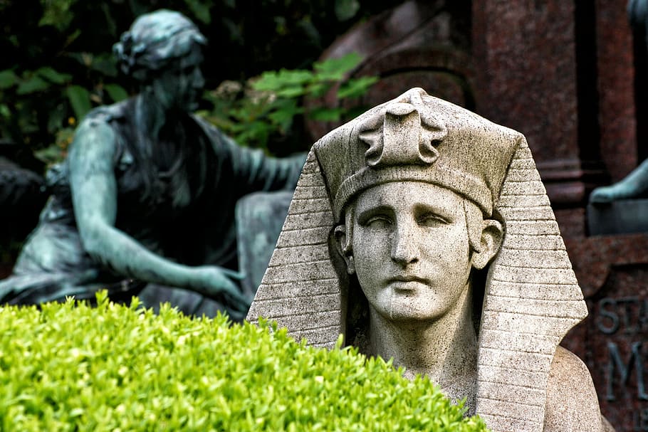 Sphinx, Central Cemetery, Vienna, statue, sculpture, history, HD wallpaper