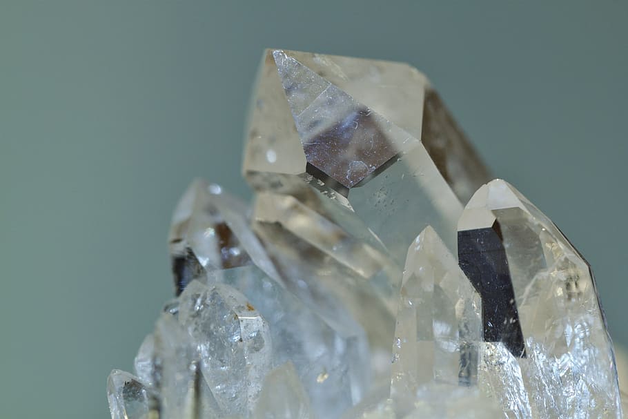 clear gemstones, rock crystal, semi precious stone, mineral, light, HD wallpaper