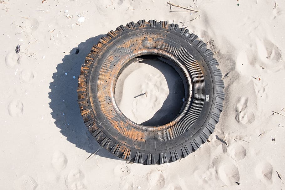 Tires, Rubber, Sand, Auto, Old, old tires, bus, industry, gear HD wallpaper