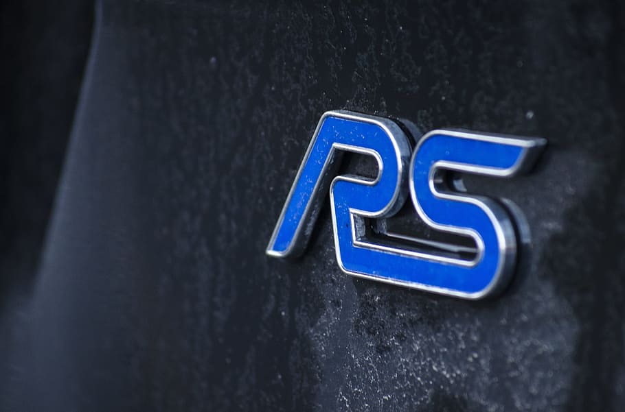 rs, focus, ford, car, sports car, communication, blue, information