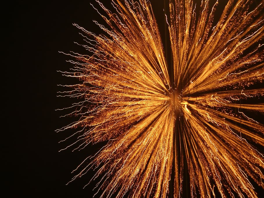 pyrotechnics, fireworks, explosion, illuminated, arts culture and entertainment HD wallpaper