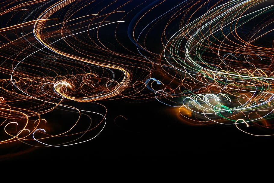light, curves, long exposure, abstract, backgrounds, pattern HD wallpaper