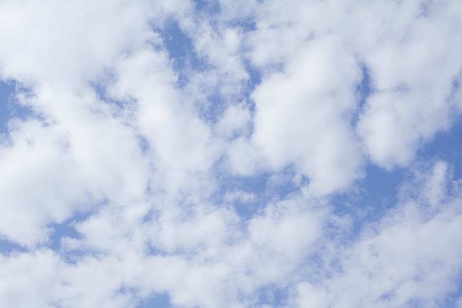 clouds, blue, nature, summer, white, landscape, white clouds HD wallpaper