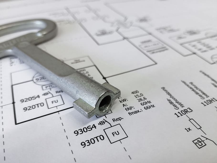 gray bottle opener on sketch paper, Distributor, Plan, Wiring Diagram
