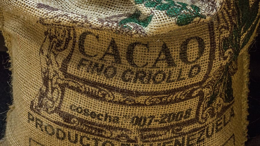 Cacao sack, cocoa, bag, chocolate, beans, venezuela, sweets HD wallpaper