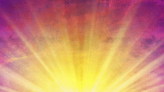 yellow and purple illustration, painting, sun rise, sun rays HD wallpaper