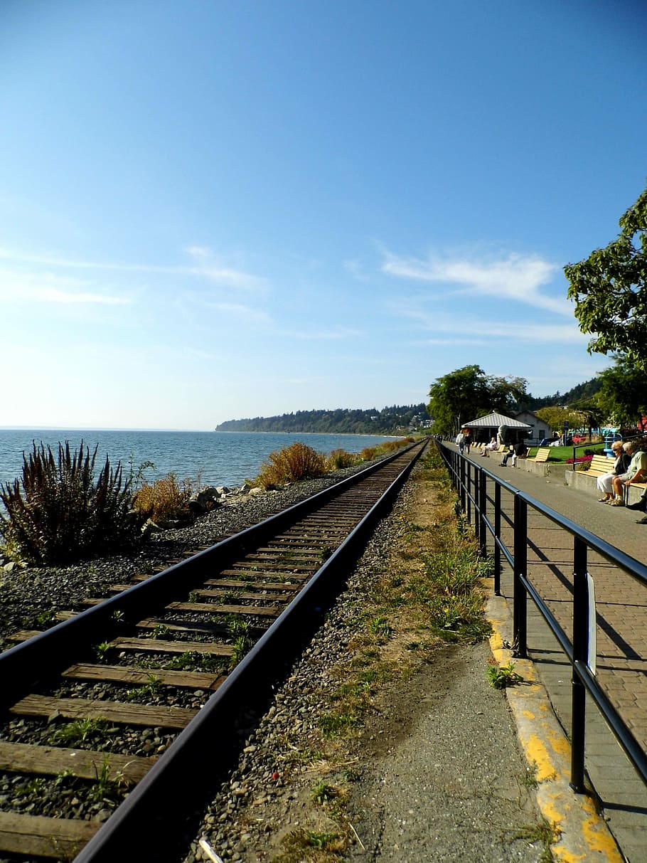 Withe, Rock, Track, Coast, seemed, withe rock, railway, rail traffic HD wallpaper