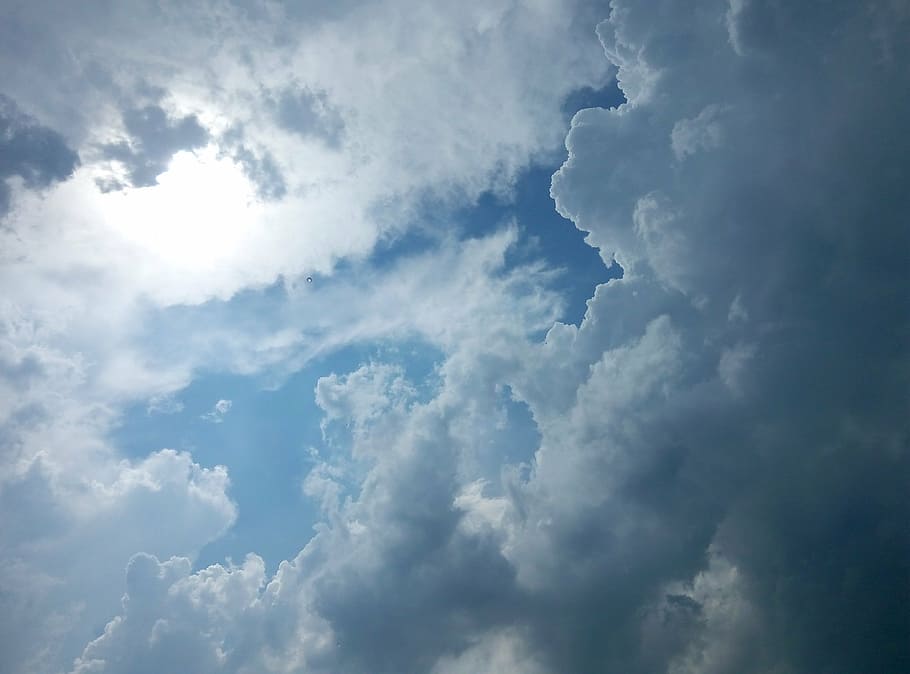 sky, blue, pure, nature, weather, backgrounds, cloud - Sky HD wallpaper