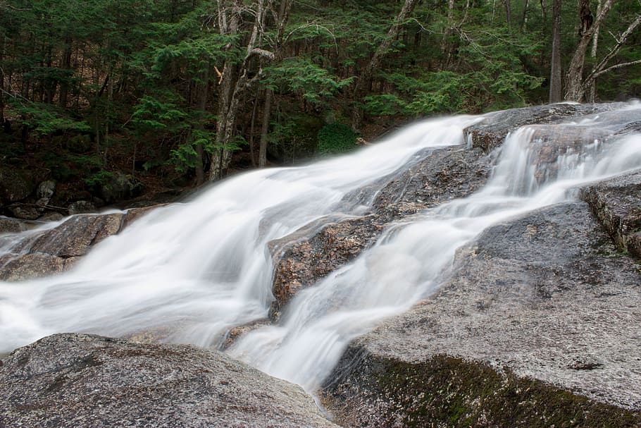 water, stream, river, long exposure, photography, splash, wet HD wallpaper