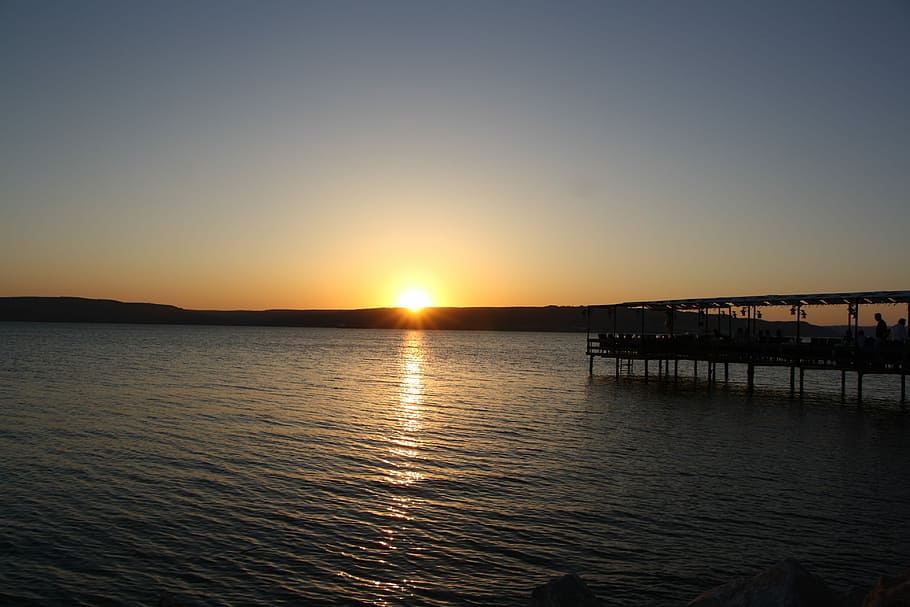 Canakkale, Coaster, offer, sunset, sea, nature, scenics, silhouette HD wallpaper