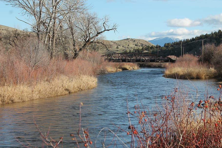 john day, river, eastern, oregon, water, blue, fall, winter HD wallpaper