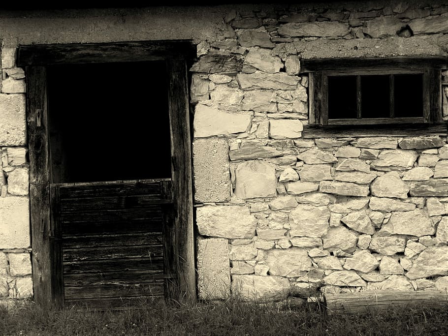 Door, Window, Masonry, architecture, built structure, abandoned HD wallpaper
