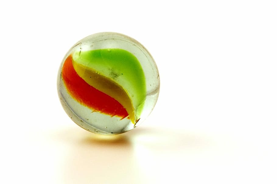 green and red marble toy, Balls, Colorful, Single, One, white HD wallpaper