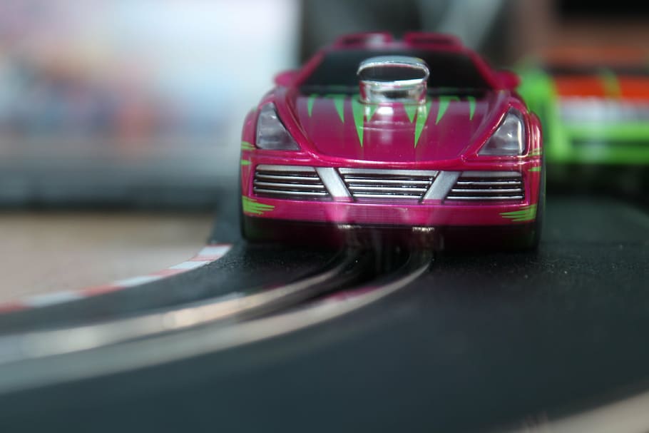 carrera, auto, red, miniature, toys, automotive, automobile HD wallpaper