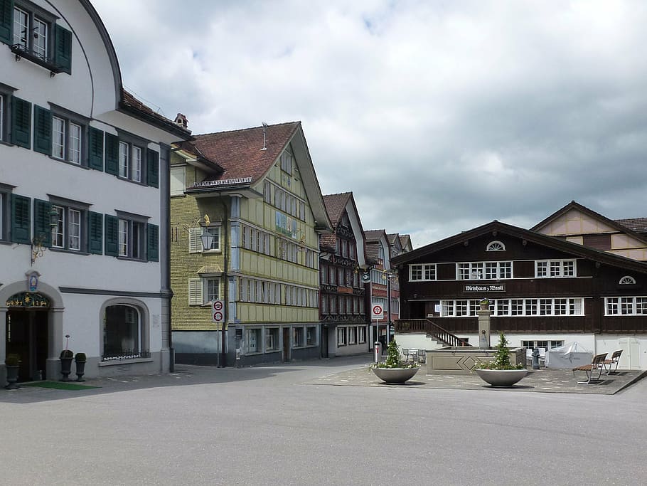 appenzell, switzerland, innerrhoden, home, architecture, building exterior, HD wallpaper