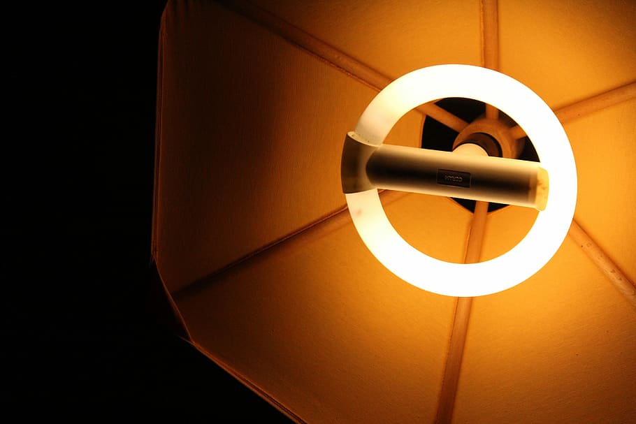 Lamp, Neon, Lighting, Nero, yellow, circle, no people, technology HD wallpaper