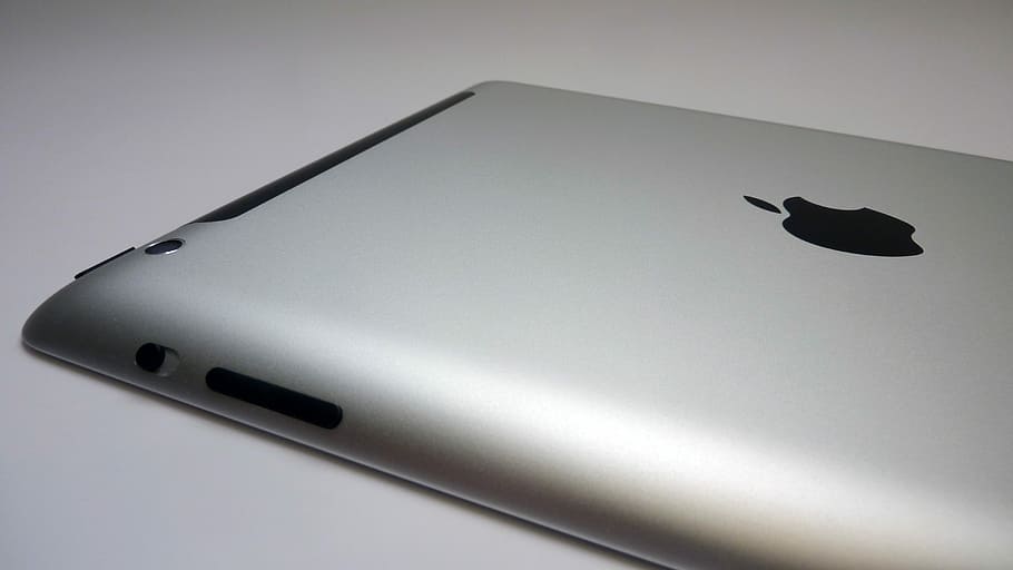 Ipad, Apple, Tablet, Touch, silver, reverse, back, studio shot HD wallpaper