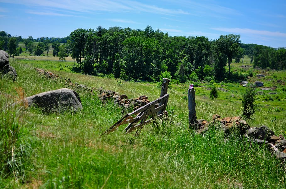 Nature, Gettysburg, Triangular Field, summer, pennsylvania HD wallpaper