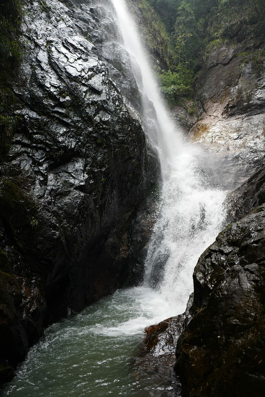 streams, falls, landscape, scenics - nature, motion, water HD wallpaper