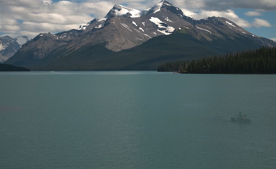 lake, mountain, day, nature, canada, water, scenics, landscape HD wallpaper
