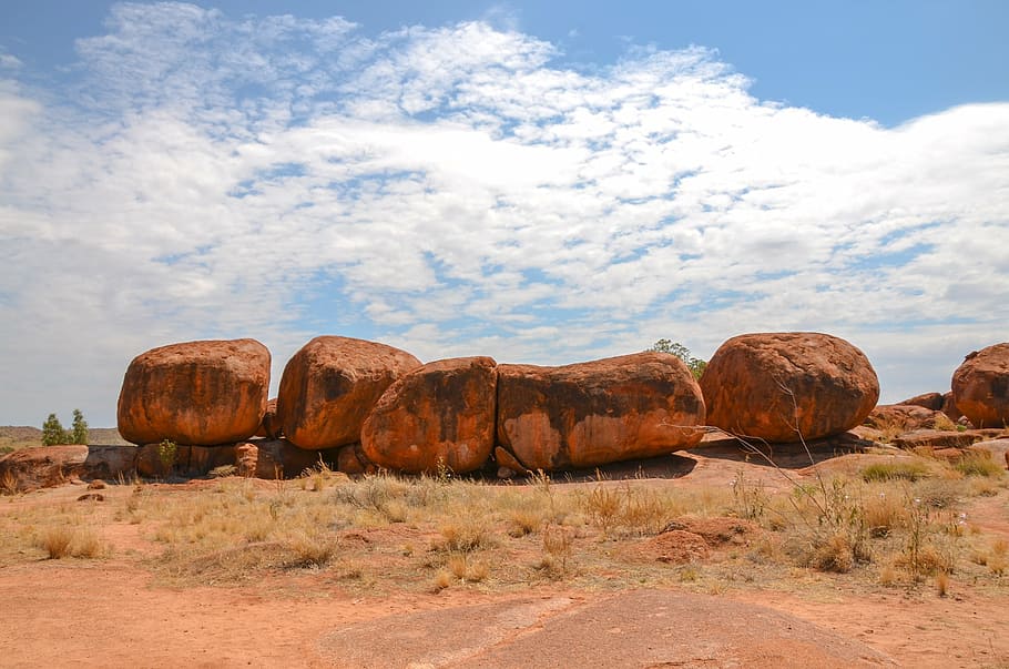 devils marbles, karlu karlu, rocks, australia, boulder, outback HD wallpaper