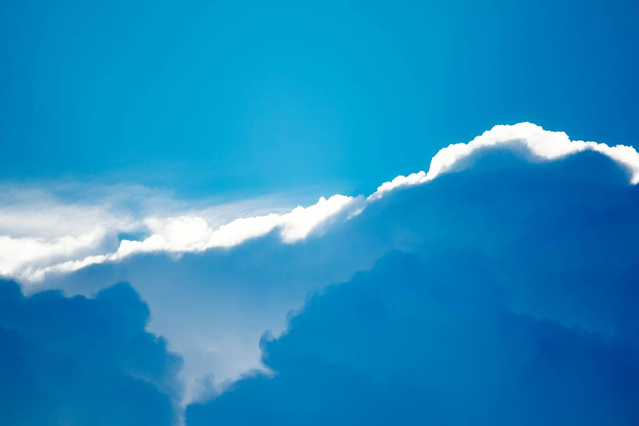 sky and clouds during daytime, photo of blue sky, cloudscape HD wallpaper