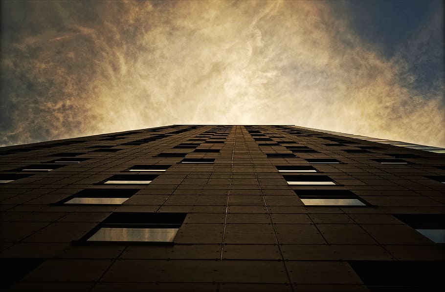 sky, clouds, architecture, building, infrastructure, skyscraper HD wallpaper