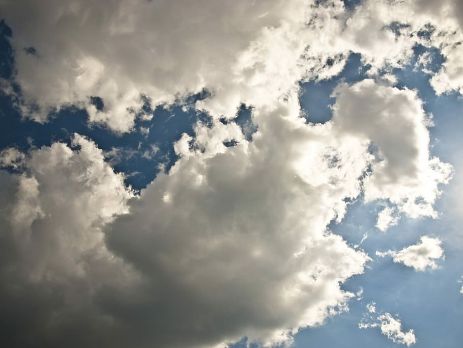 Clouds, Sun, Weather, Light, Summer, sky, blue, day, sunny HD wallpaper