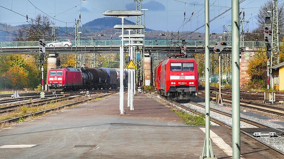 train, transport system, railway, rail transportation, train - vehicle HD wallpaper
